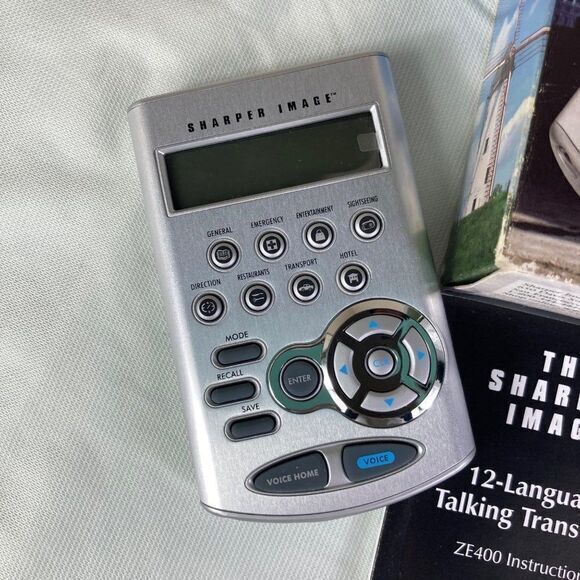 Sharper Image Portable 12 Language‎ Talking Translator Model ZE400 780352355293 - Picture 4 of 12